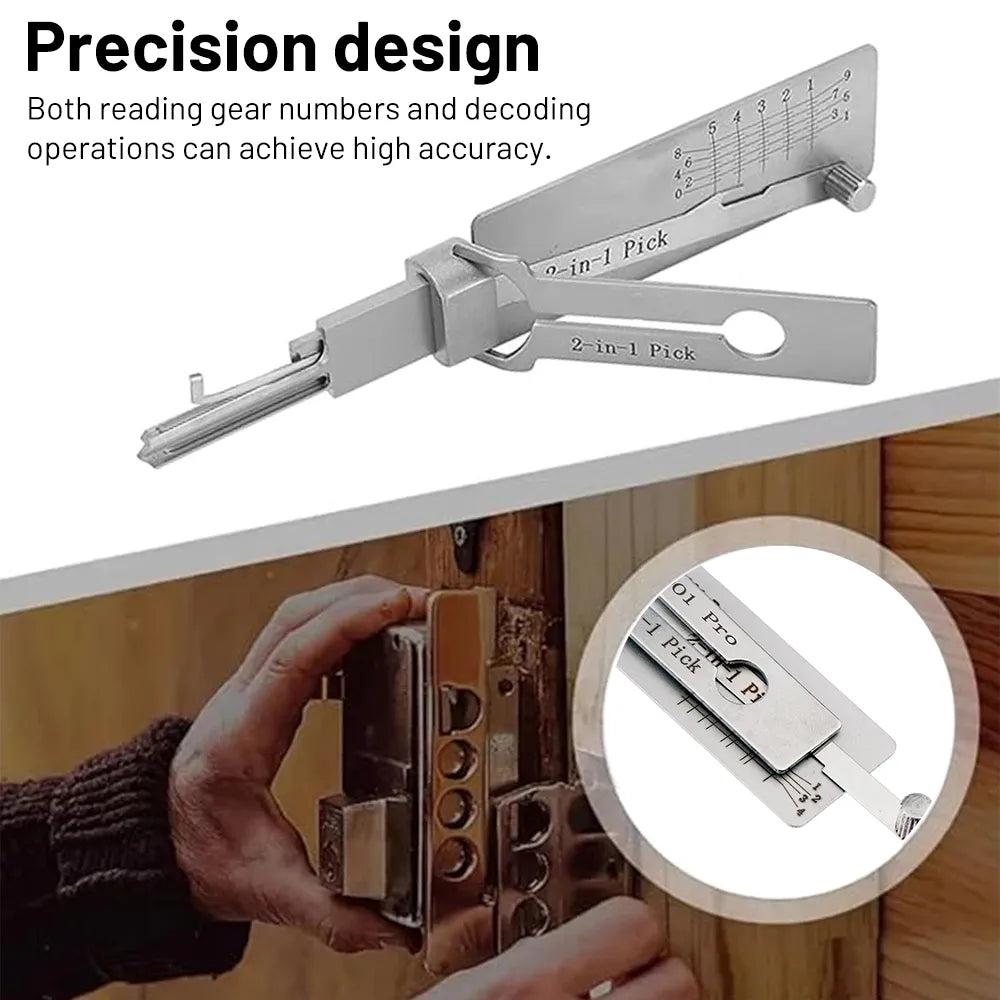 ⏰3-second unlocking🔥Home Use 2-in-1 Precision Lock Picking Tool（✌Thieves cannot use it）