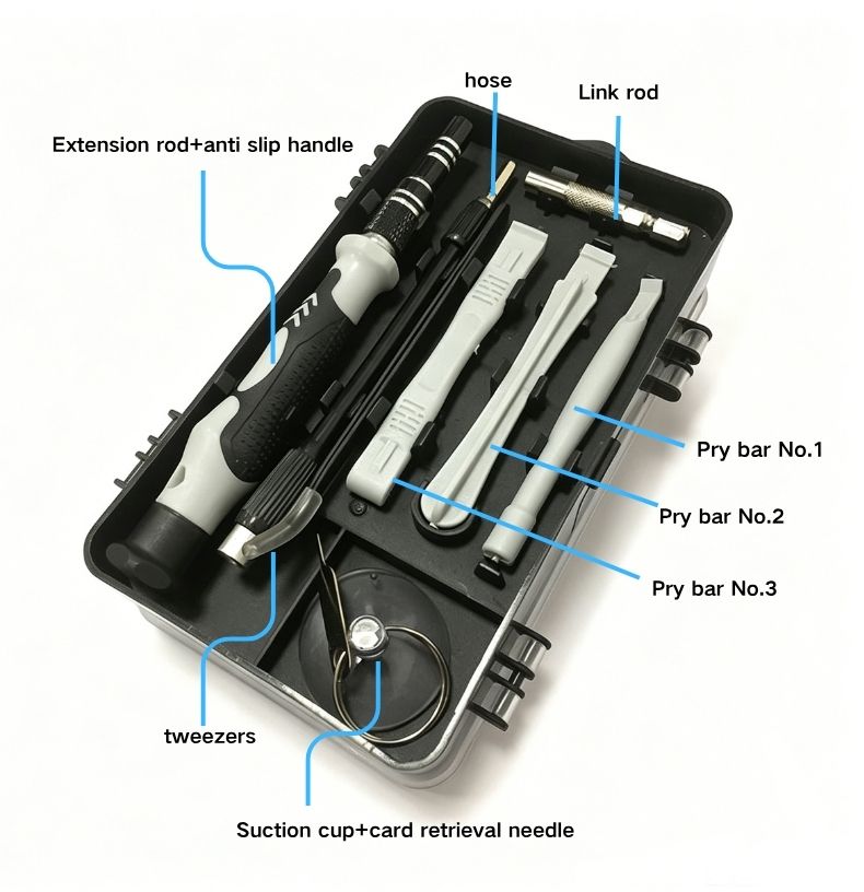 Precision Set, Professional Grade 117 in 1 Repair Tool Kit for Electronics, Computer, , Laptop, Console, Watch, Eyeglasses, Modding, and DIY Projects