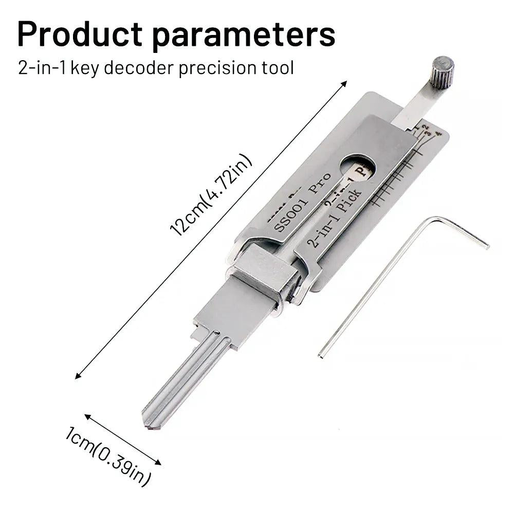 ⏰3-second unlocking🔥Home Use 2-in-1 Precision Lock Picking Tool（✌Thieves cannot use it）