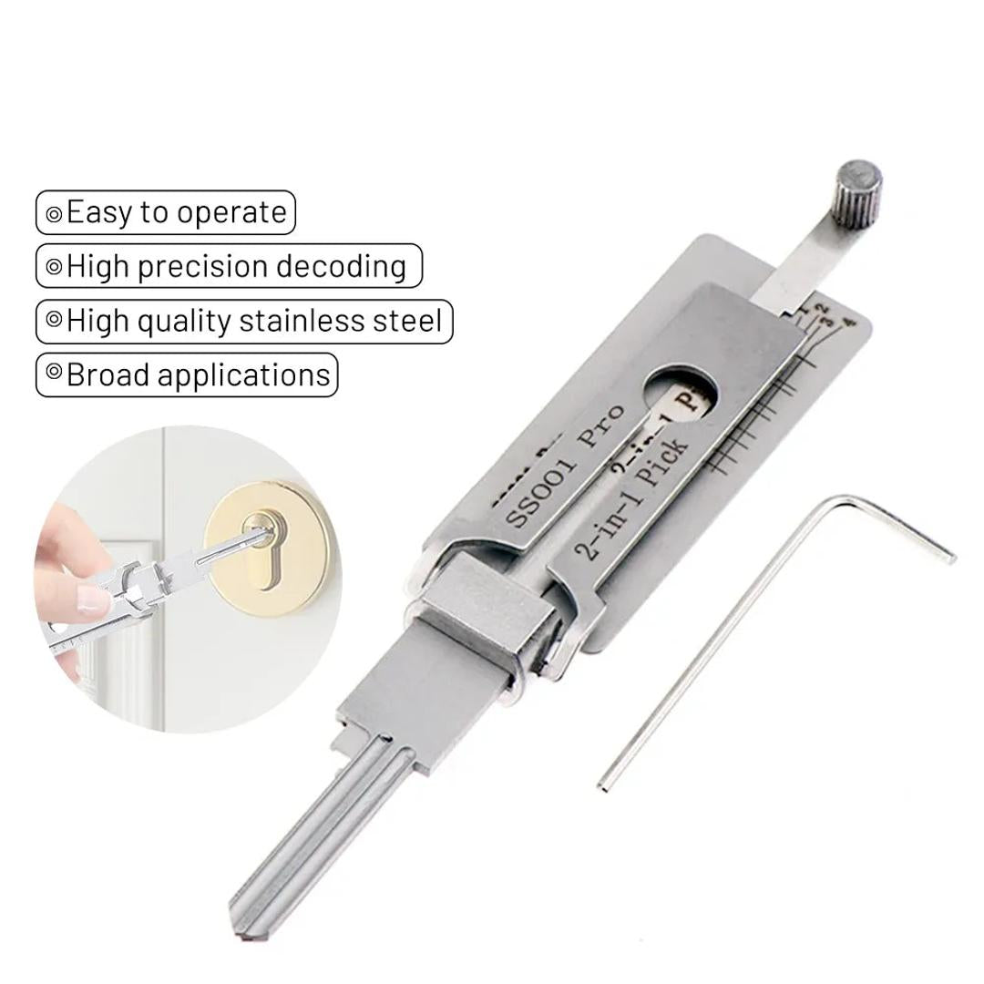 ⏰3-second unlocking🔥Home Use 2-in-1 Precision Lock Picking Tool（✌Thieves cannot use it）